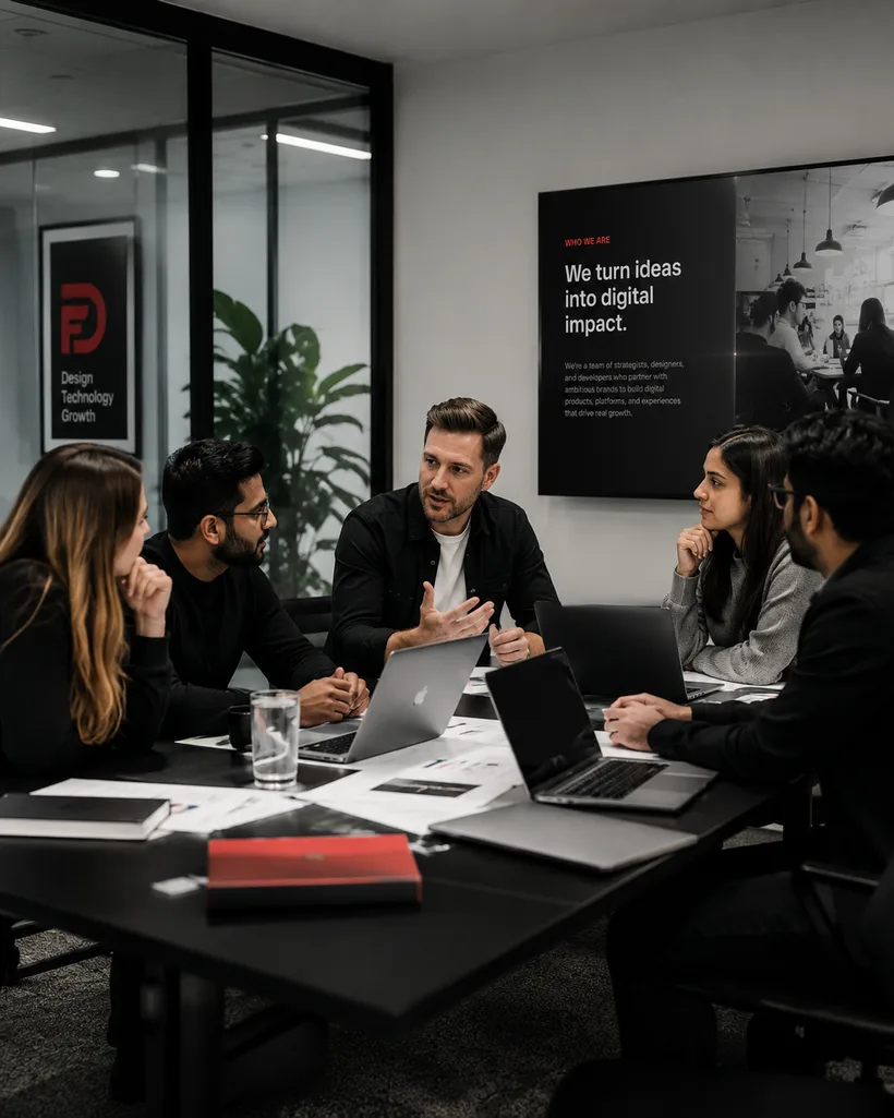 A design review session in progress